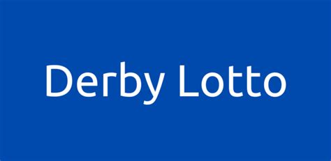 derby lotto result|Results .